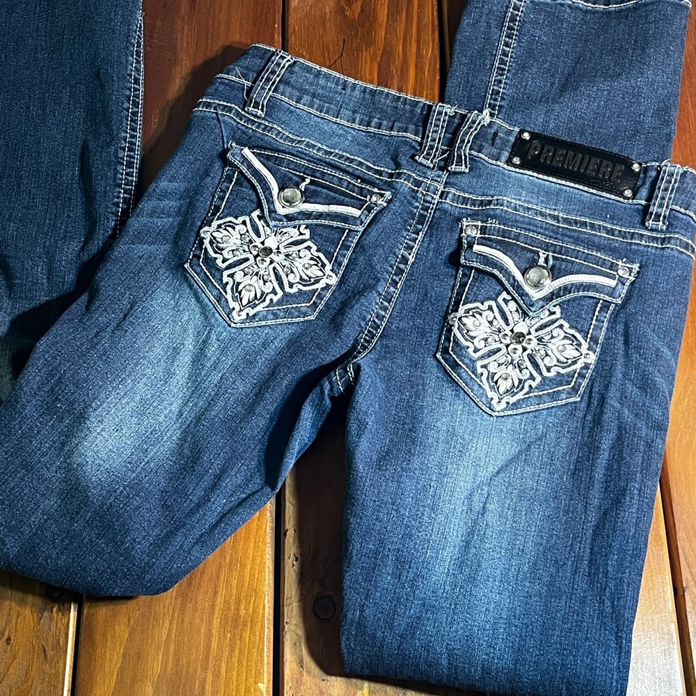 Premier Women's Dark Blue Boot Cut Jeans